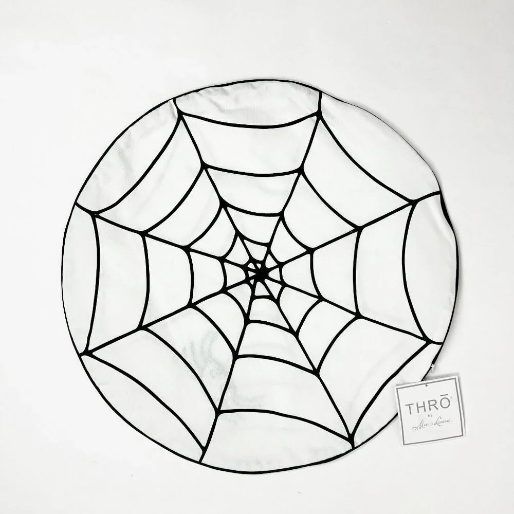 NWT THRO by Marlo Lorenz Sutton Spider Web Pillow Cover 18